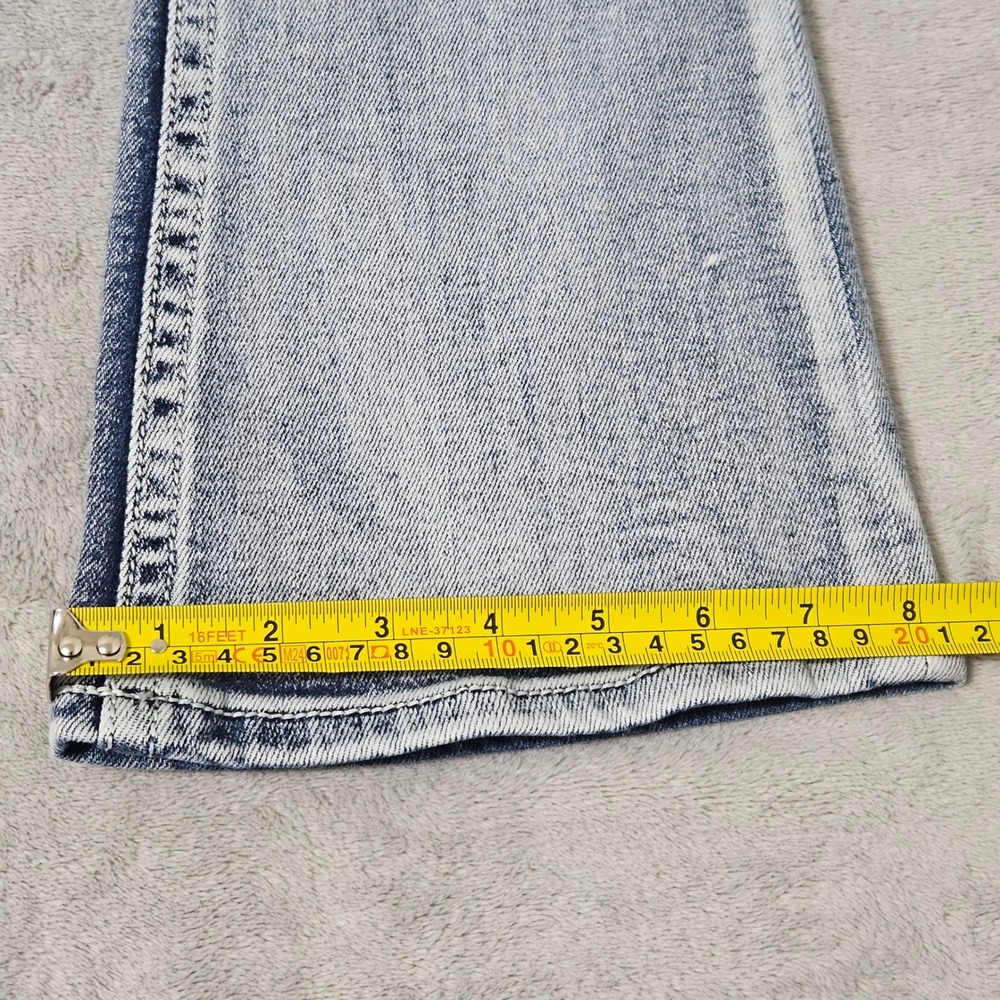 Fire & Rain Y2K Flare Jeans Size 1 Acid Wash Embellished Rhinestone Western Boho - Picture 12 of 12